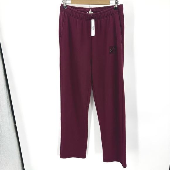 Victoria Secret PINK Ivy Fleece Straight Leg Sweatpants M - Wild Rose - Picture 1 of 13